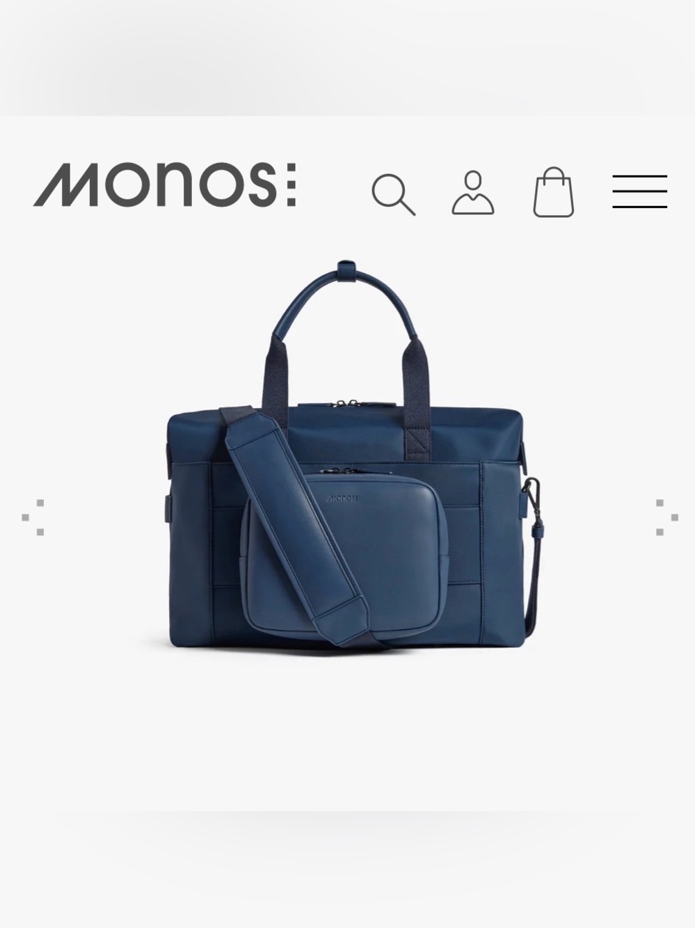 Monos Metro Duffel Underseat Travel Bag - Picture 8 of 16